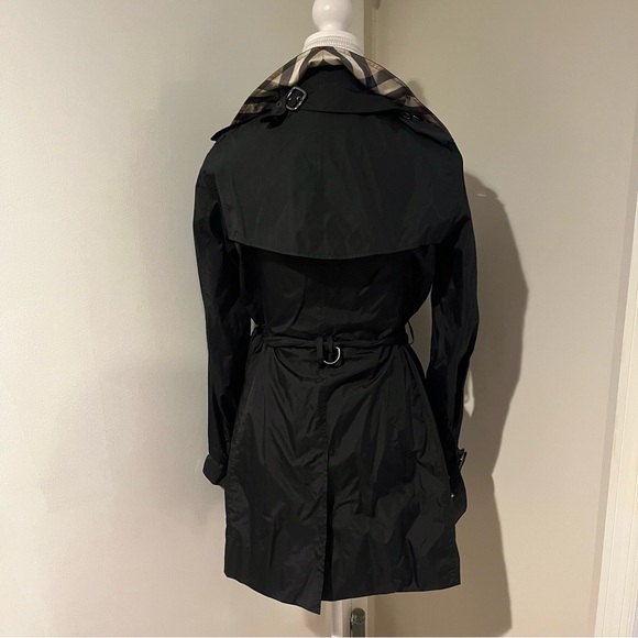 Burberry Black Trench Jacket Coat - Picture 2 of 3